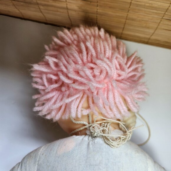 Ice Cream Doll with Cone Vintage 80s Plaid Jacket Matching Pants Pink Hair 14" - Picture 10 of 12